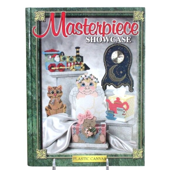 Masterpiece Showcase Plastic Canvas Pattern Book By The Needlecraft Shop - Picture 1 of 3